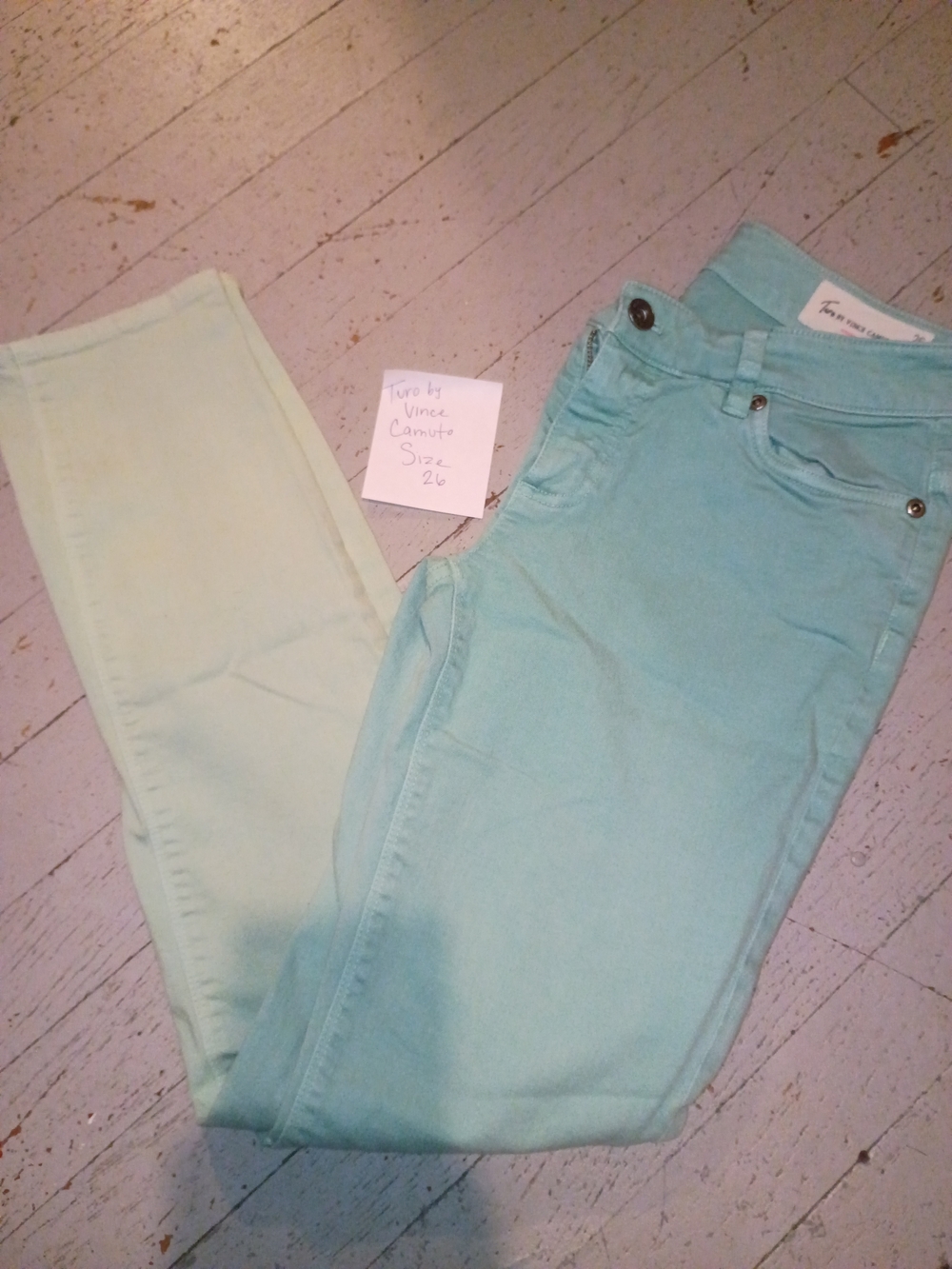 Vince Camuto Women’s Mint Green Skinny Jeans